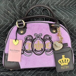 Juicy Couture Lovers Club Bowler / Color (Violet Tulle/Choco)